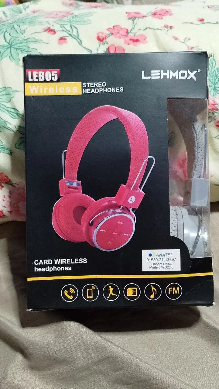 Fone de Ouvido Headphone Wireless LEHMOX LEB05