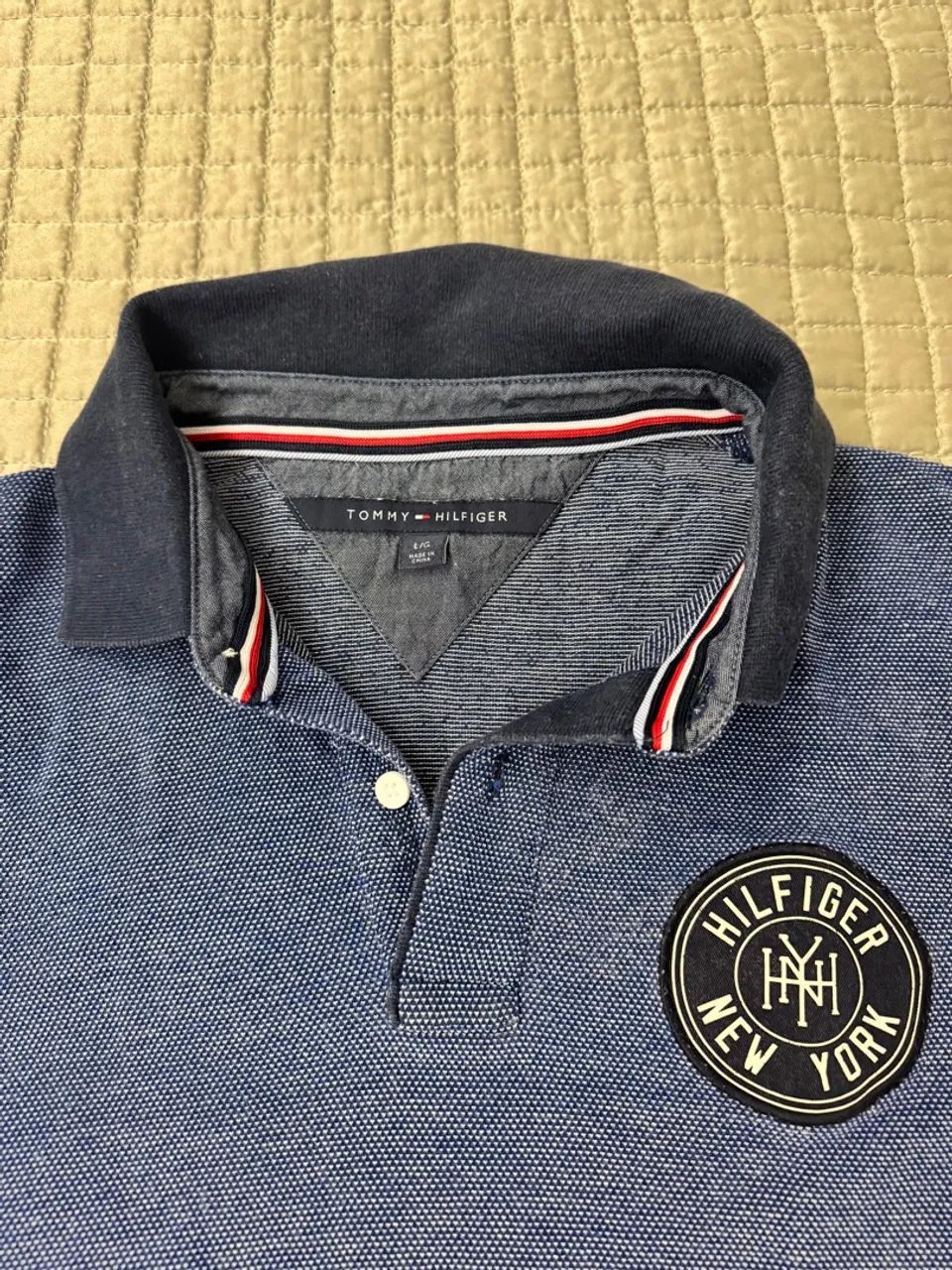 Camisa Polo Tommy Hilfiger Azul - Original - Foto 3