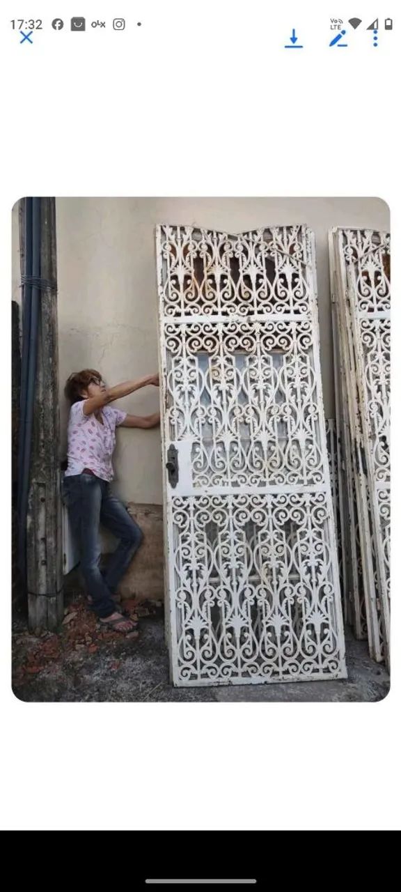 Porta balcão capelinha antiga ferro fundido - Foto 2