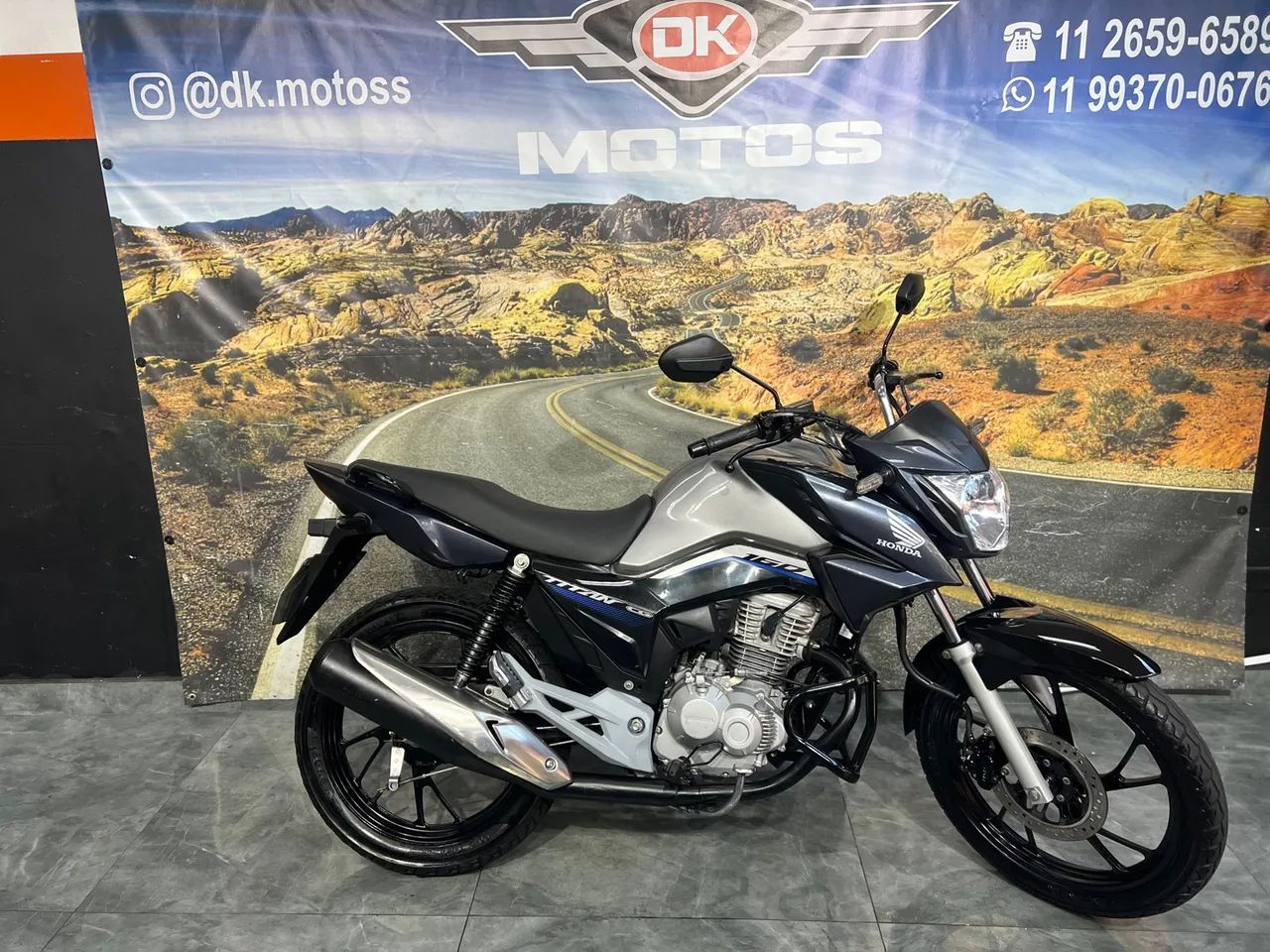HONDA CG 160 FAN 2023 PRATA - Foto 5