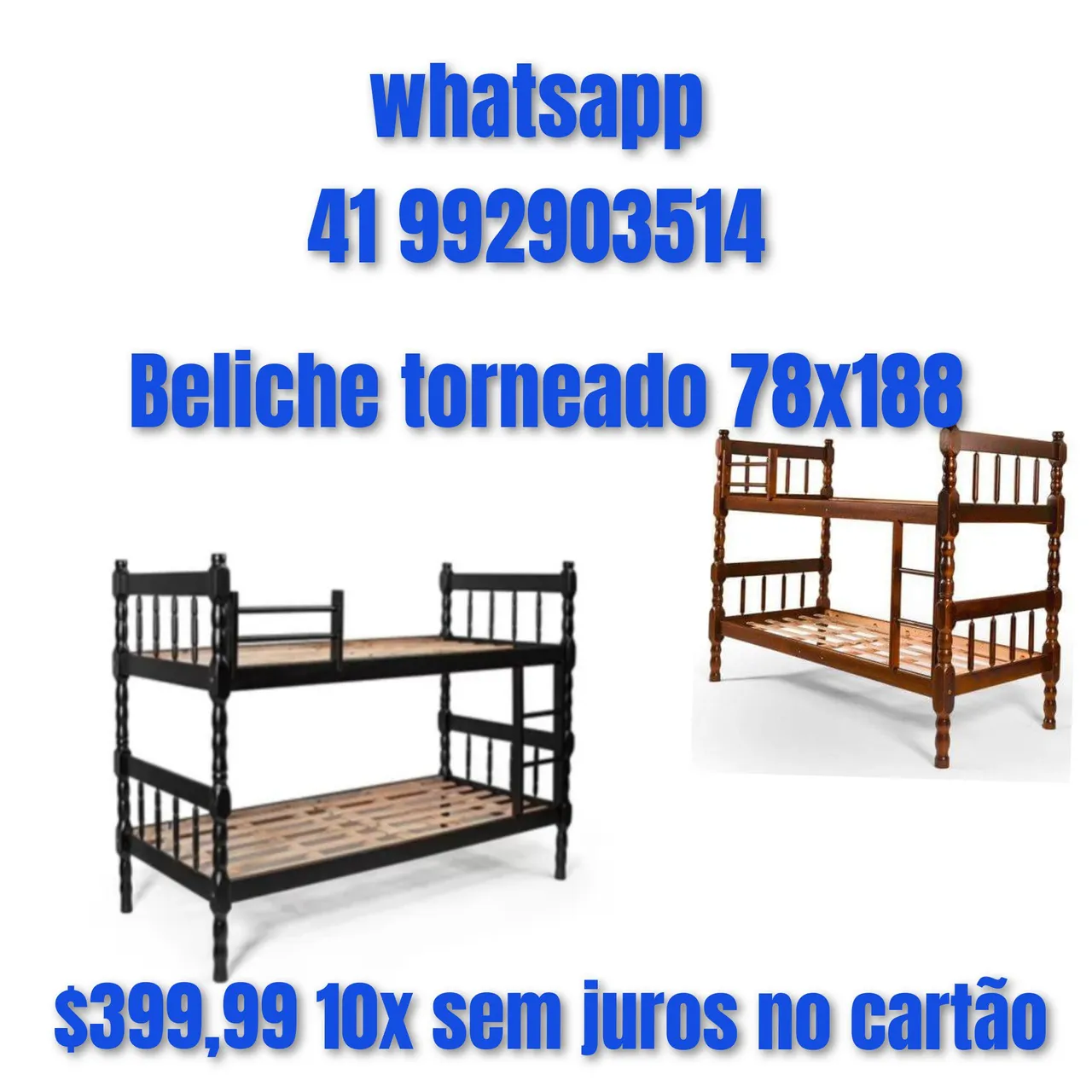 Beliche torneado 78x188 - Parcelamento sem juros