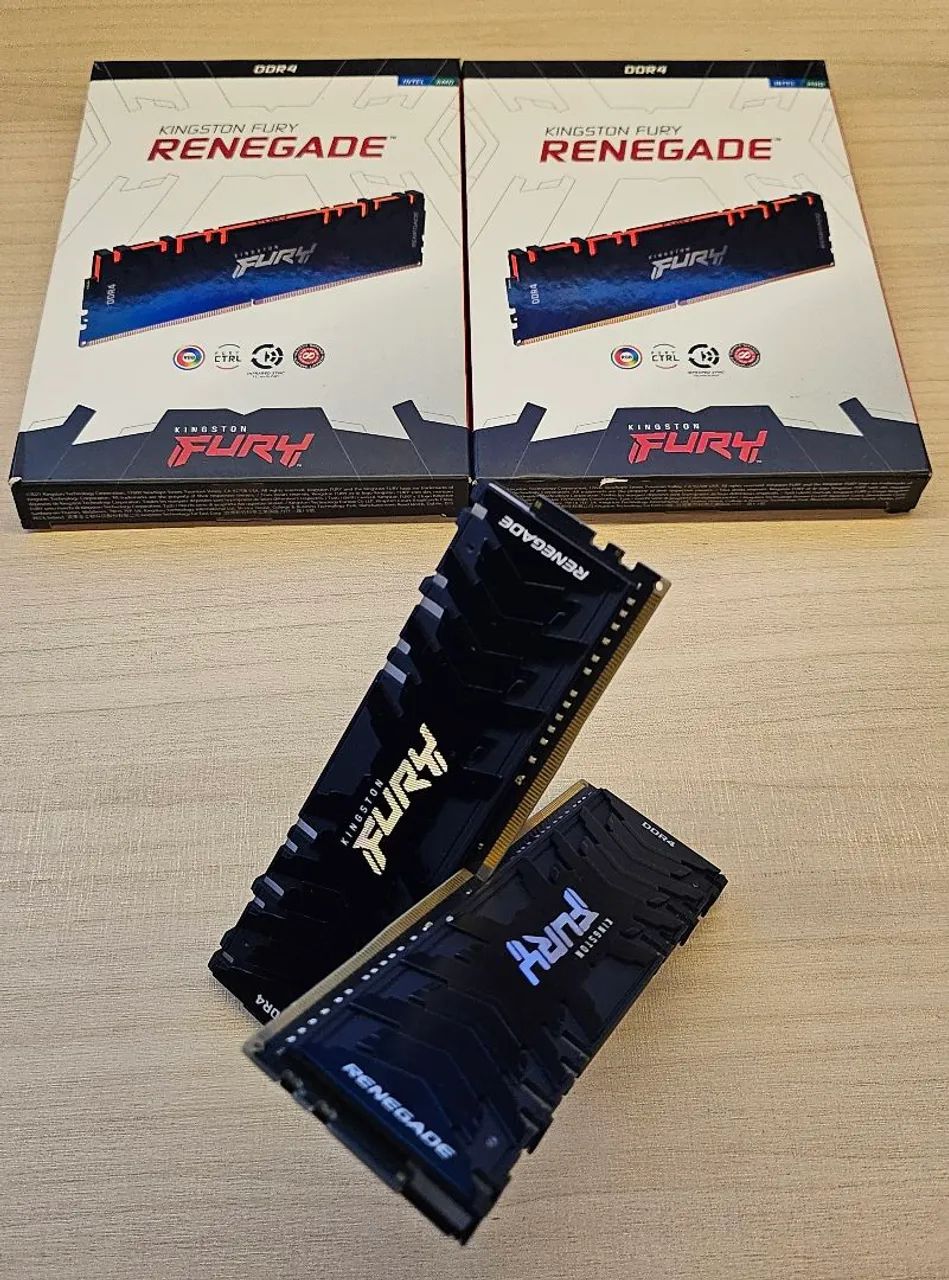 Memória Kingston Fury Renegade DDR4 16GB (2x8GB) 3600MHz CL 16 RGB