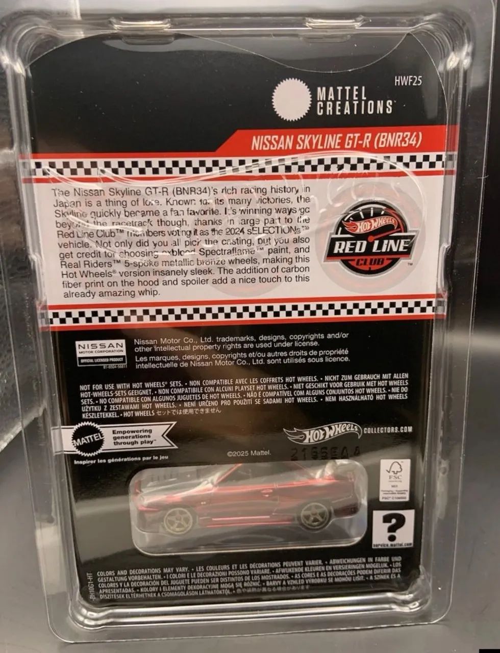 ミニカー HotWheels Nissan Skyline GT-R BNR34 RLC Hot Wheels Pop Culture - Nissan Skyline GT-R (BNR34) Grand Turismo