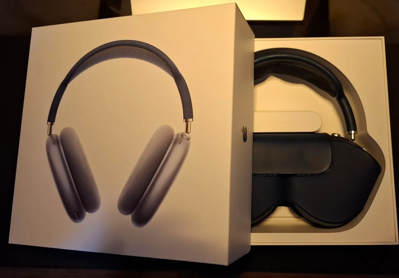 Fone Apple AirPods Max Azul, estado de novo, sem detalhes!