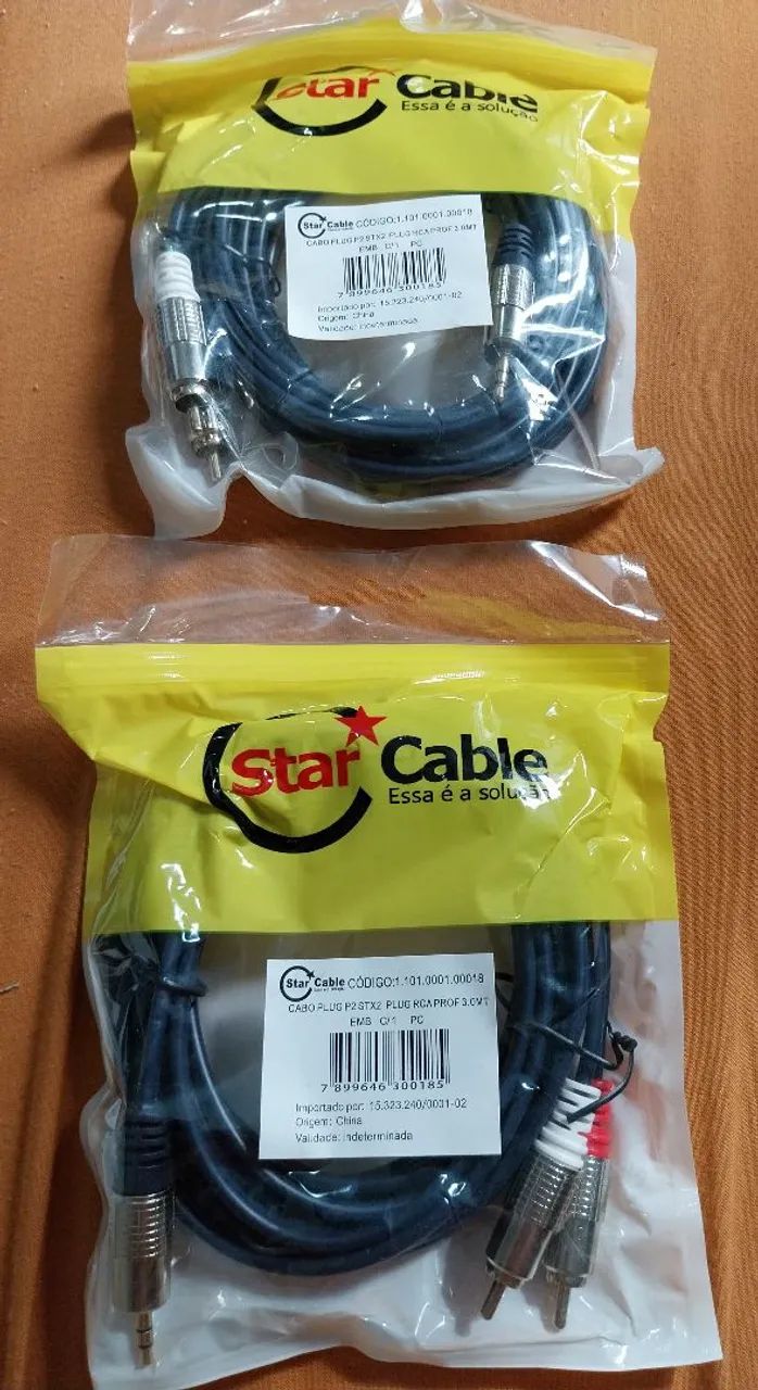 Kit de componentes de cabos e conectores de áudio novos - Foto 5