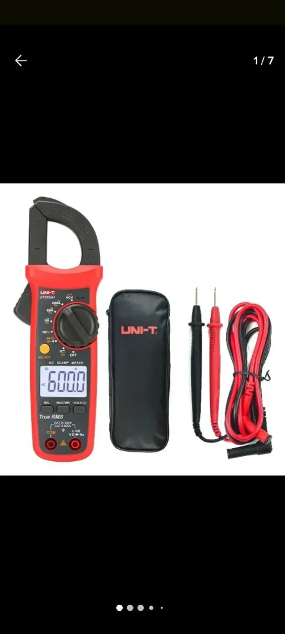 Alicate amperímetro UNIT 202A+ muito top