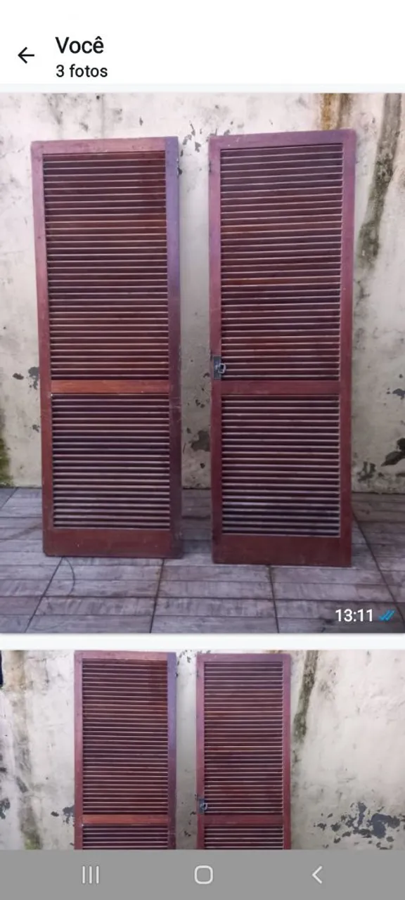 Portas de madeira em ótimo estado