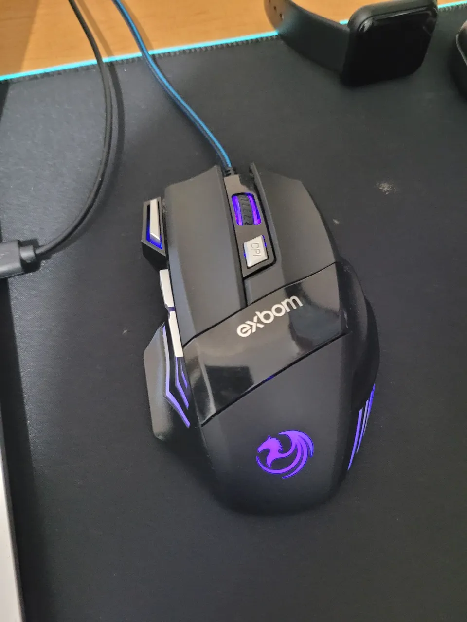 Mouse Gamer Exbom com RGB