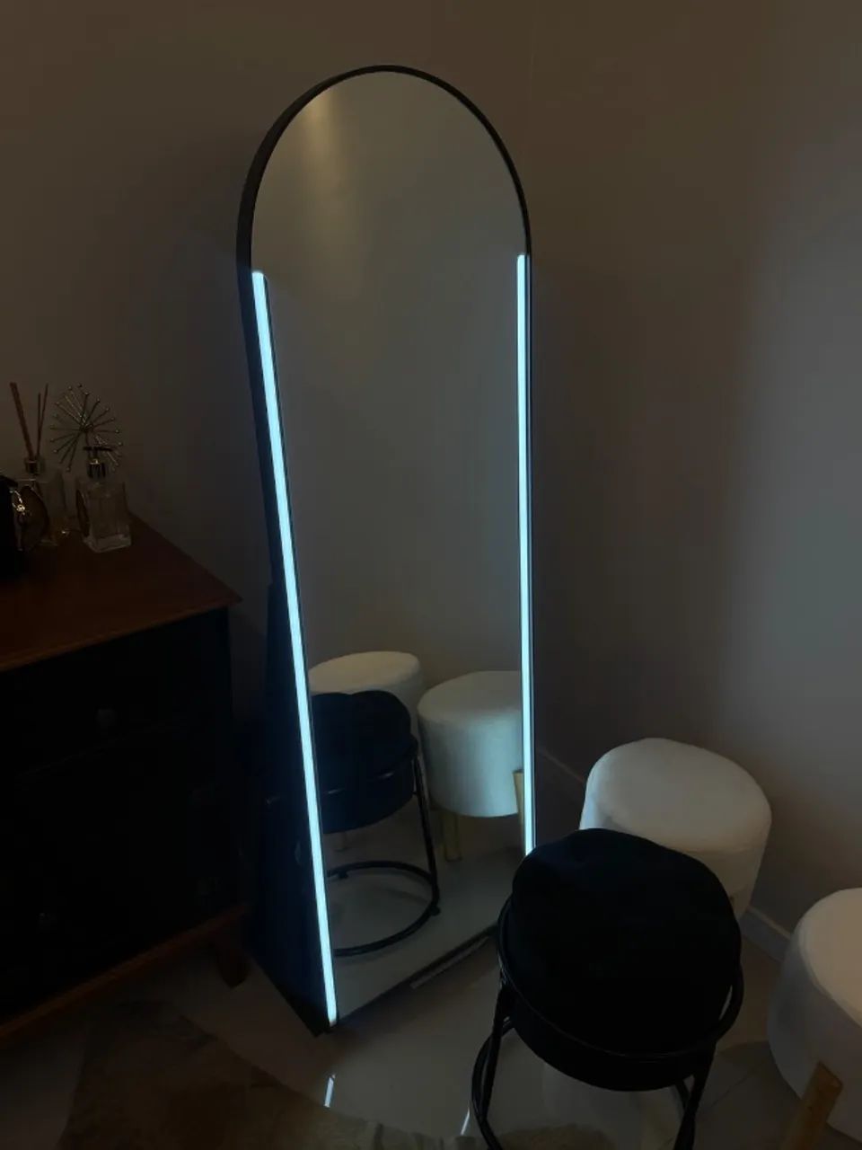 Espelho de chão com LED 