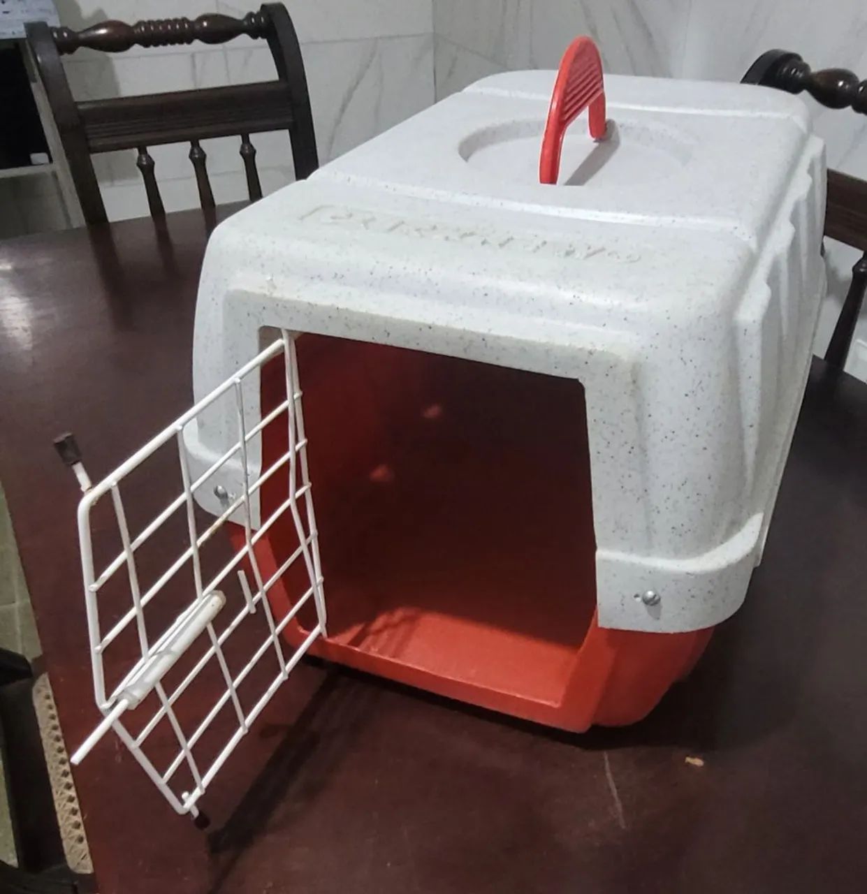 Caixa transportadora para pet vermelha - Foto 2