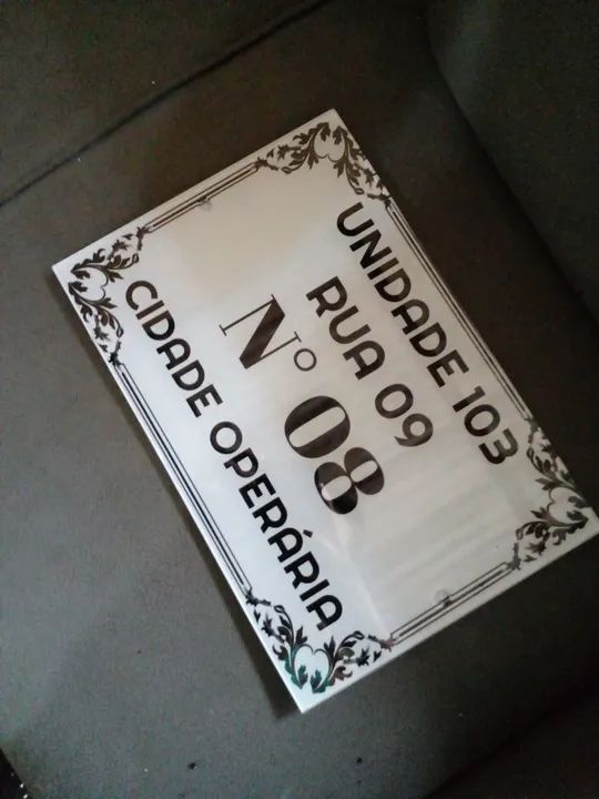 Placas de endereço