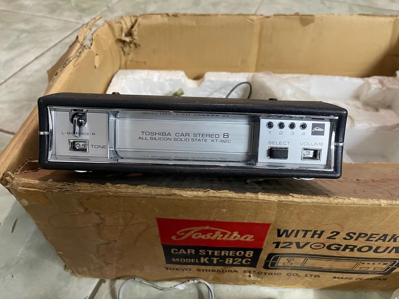 Toca fitas antigo de cartucho Toshiba kt-82c novo sem uso raríssimo  - Foto 2