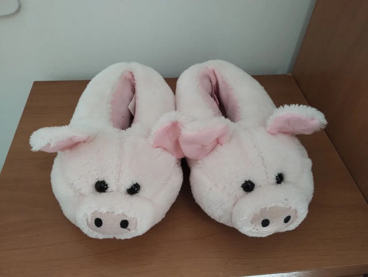 Pantufas de Porquinho Rosa - Tamanho 31/32