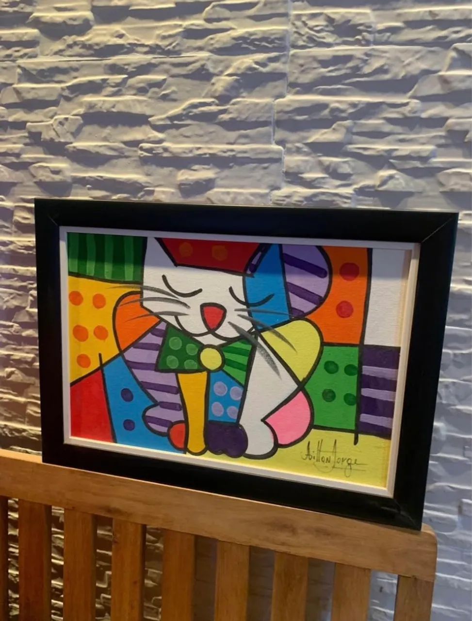 Quadros decorativos - Paisagem e Gato - Foto 2