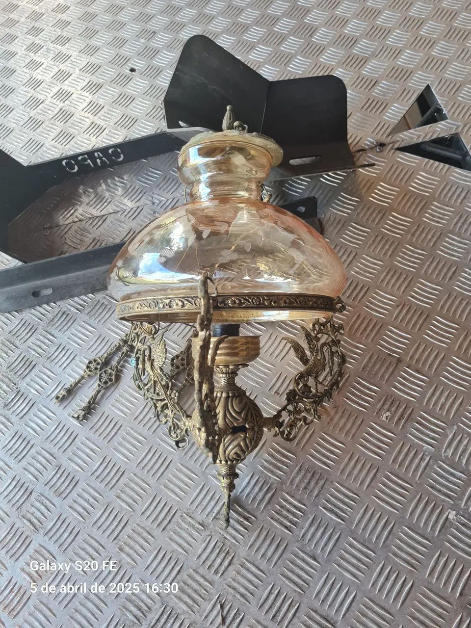 Lustre antigo colonial de cristal - Foto 2