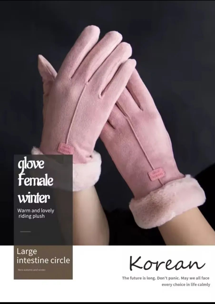 Luvas de inverno femininas Luxo alta qualidade. 
