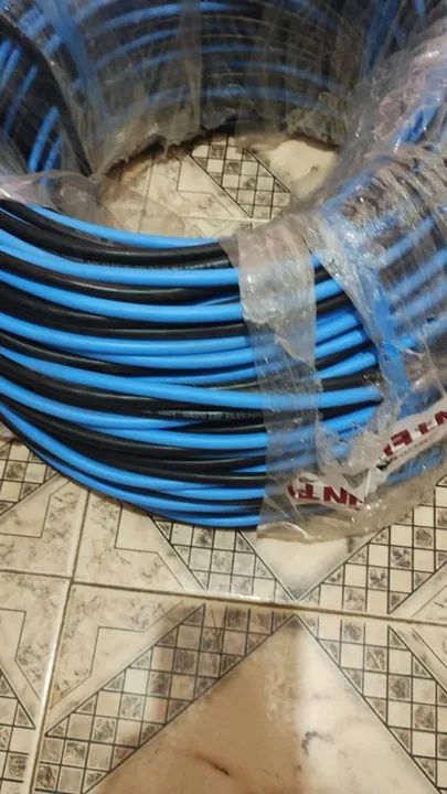 Cabo Elétrico Duplo Azul e Preto