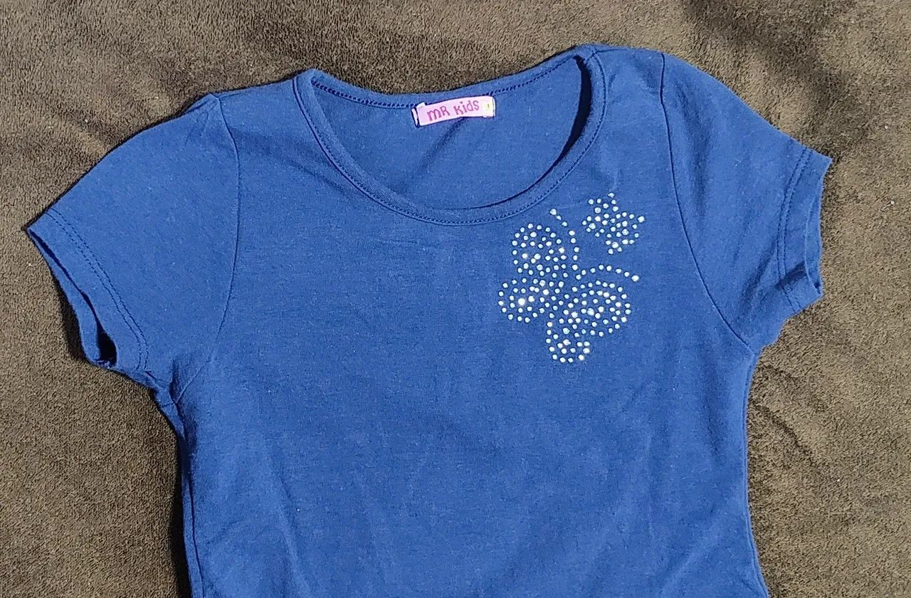 Vestido Infantil Azul com tule - Foto 3