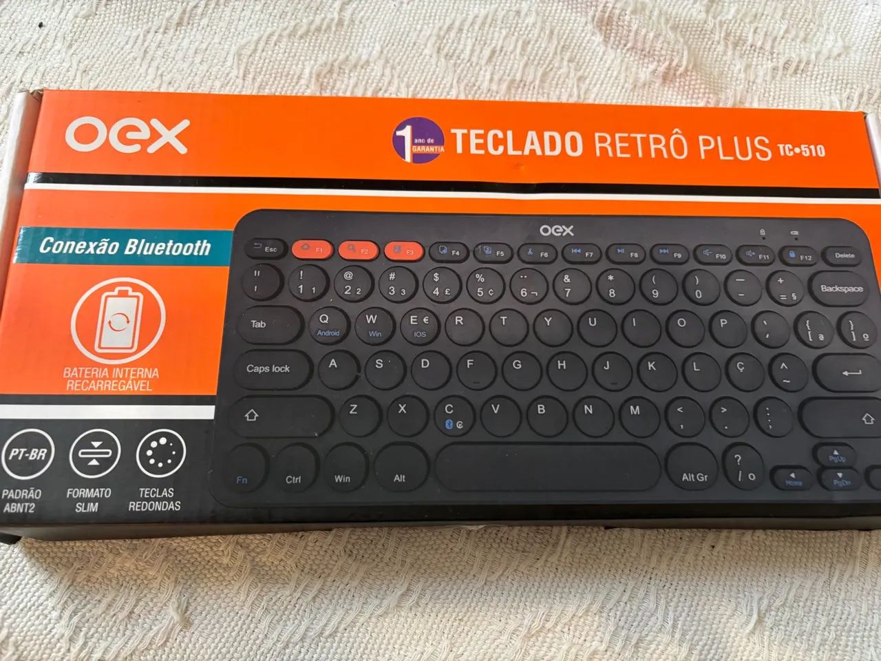 Teclado Bluetooth Retro Plus TC-510 Oex