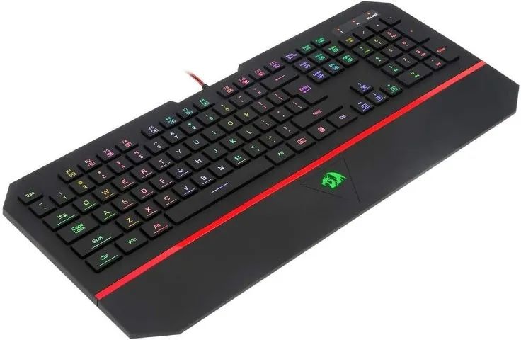 Teclado Gamer Membrana Redragon Karura 2 RGB ABNT2 Preto - K502RGB - Foto 2