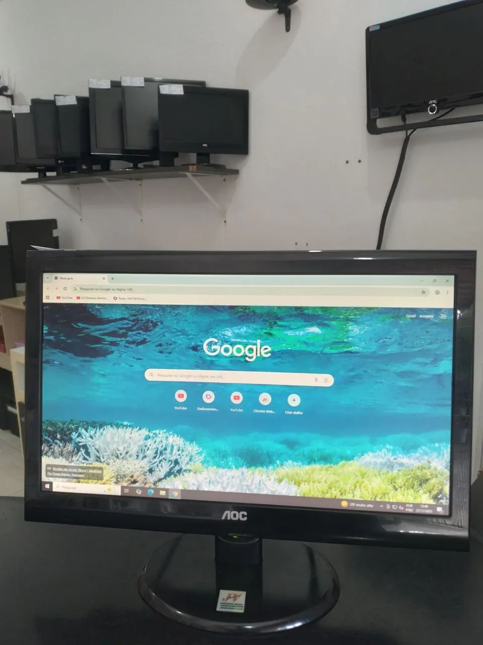 Monitor led 20" aoc top de imagem  - Foto 3