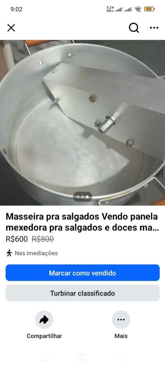 Masseira para salgados e doces