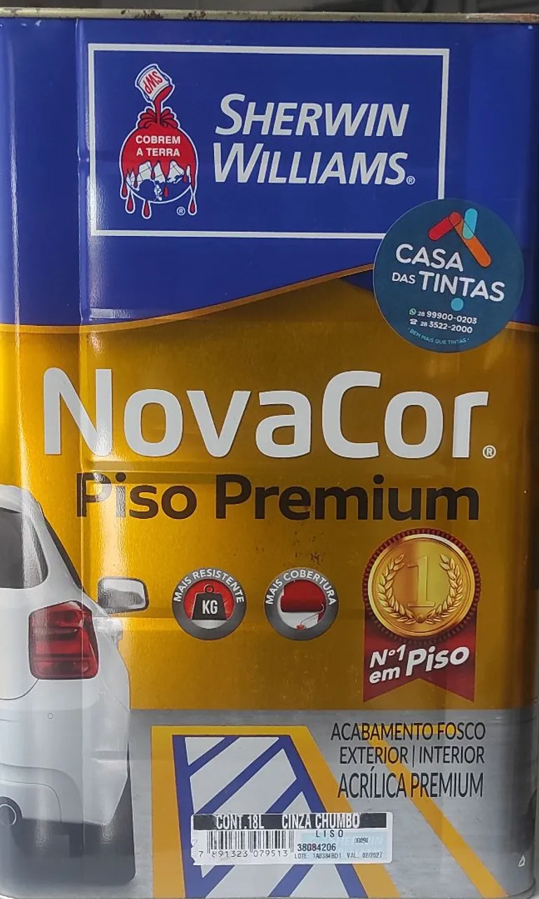 Tinta Acrílica Premium NovaCor - Cinza Chumbo - 18L