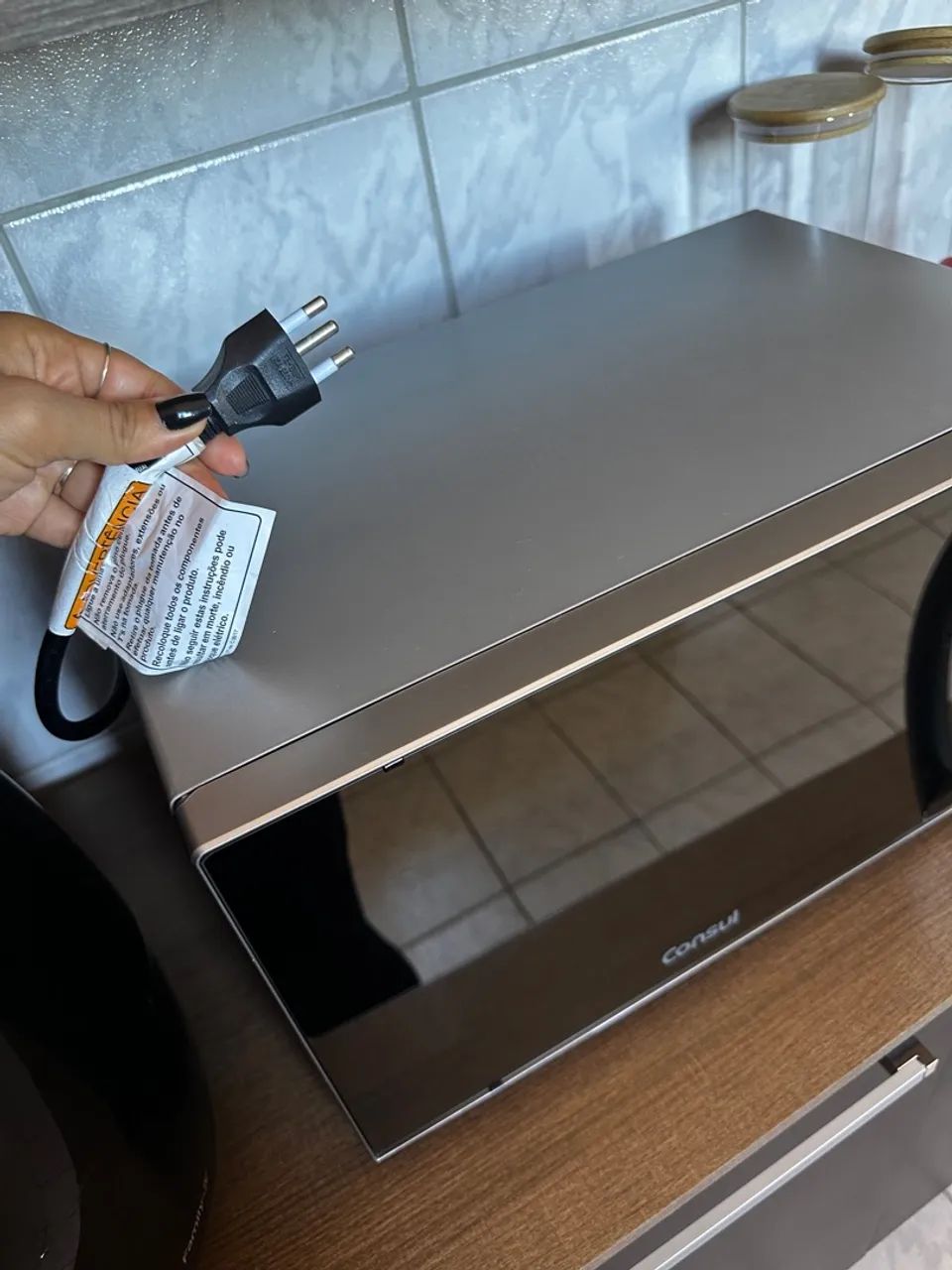 Micro-ondas Inox Consul 20L - 110v R$ 400 - Foto 6