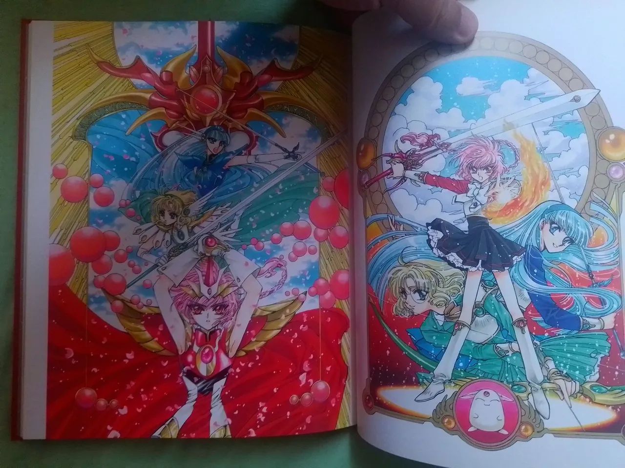 Artbook Guerreiras Mágicas de Rayearth 2 de 1996 original japonês - Foto 6