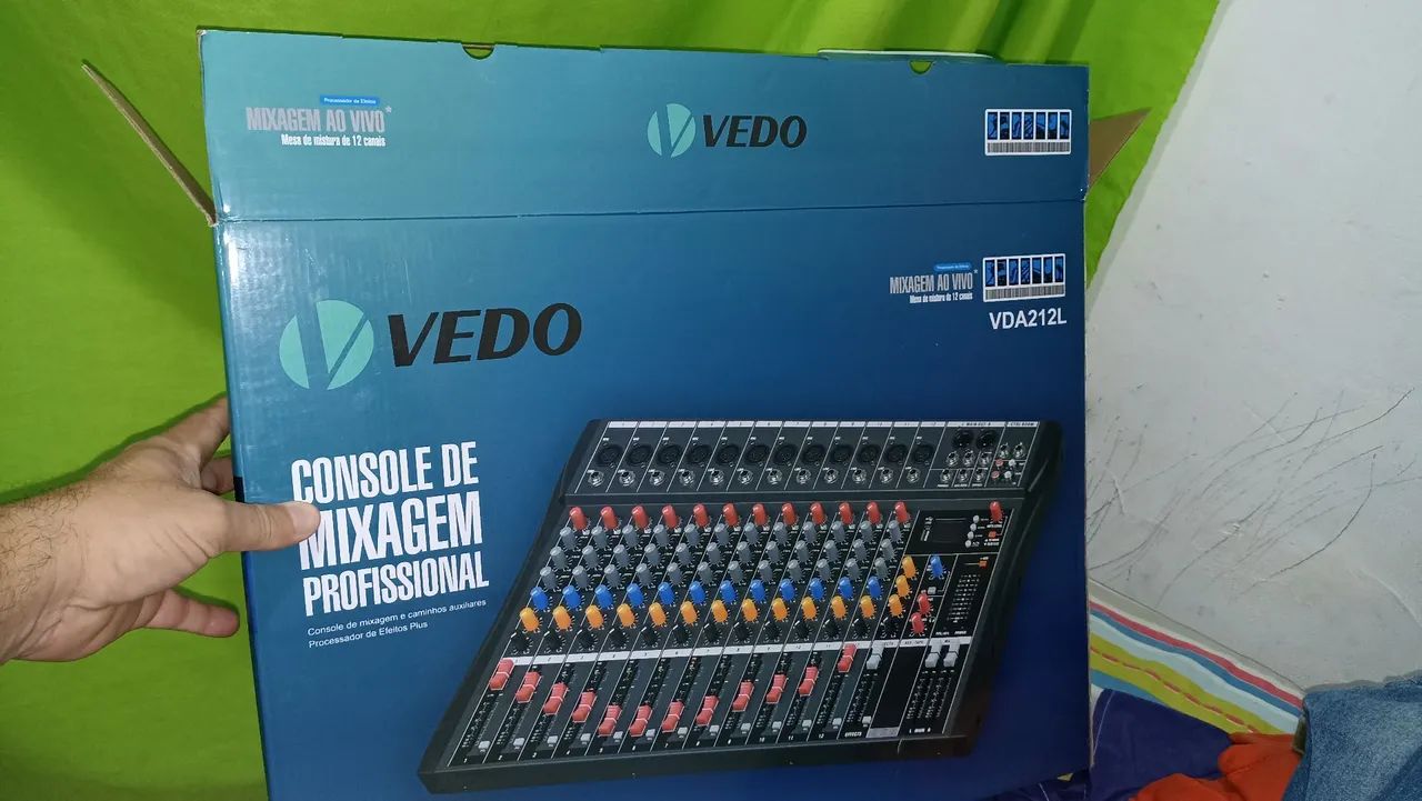 Mesa de Som Vedo 12 canais interface de audio - Foto 3