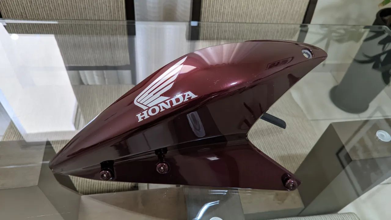 Aba de Tanque Esquerda XRE 300 Original Vermelho Candy Bromélia 2010 a 2012 (Recomendado)