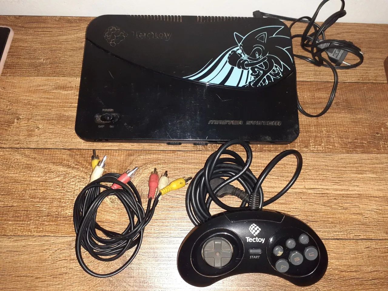 Console Tectoy Master System com  jogos na memória 