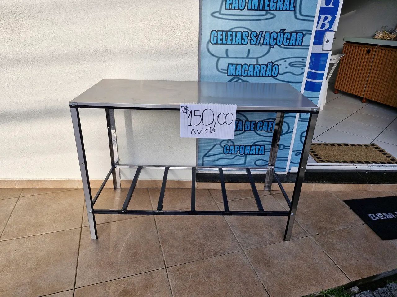 Mesa de aço inox para cozinha - Foto 2