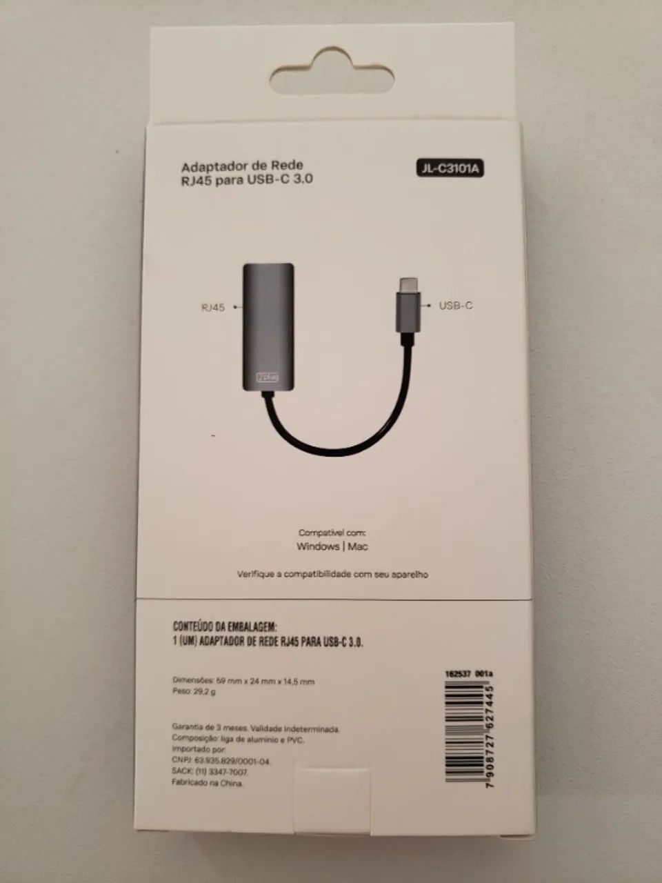 Adaptador RJ45 USB-C 3.0 - Foto 2