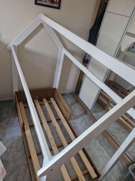 Cama Casinha Infantil com colchão  - Foto 2