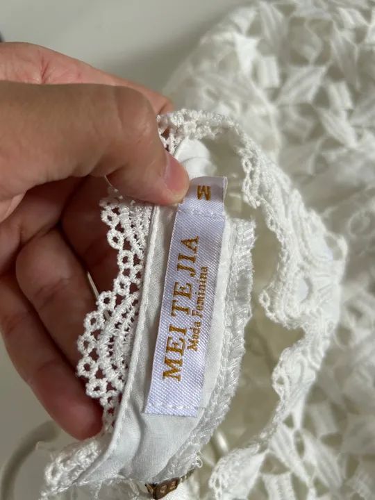 Macacão Branco de Renda - Foto 4