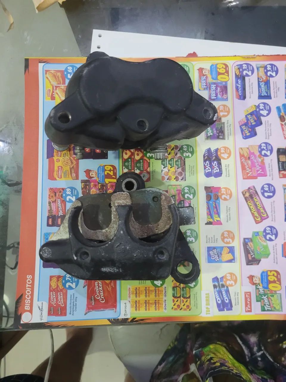 Pinça de freio da harley fat boy em bom estado ano 2008