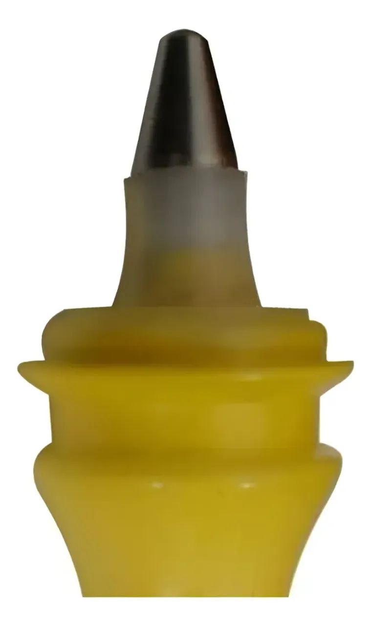 Marcador Industrial Amarelo Bico 2mm 60ml Traço Forte Baden  - Foto 2