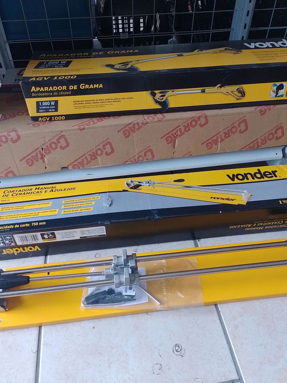 Cortador piso cerâmico e azulejos 75cm Novo Vonder - Foto 2