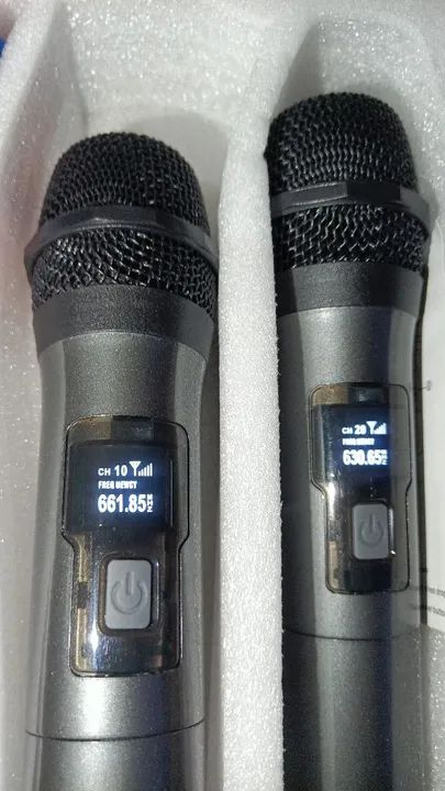 Microfone par sem fio a bateria semi novo - Foto 3