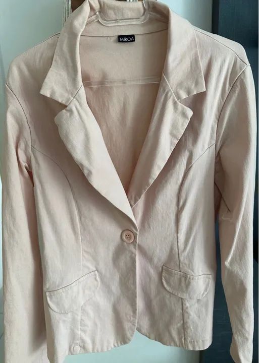 Blaser feminino rosa claro da Miroa - Foto 2