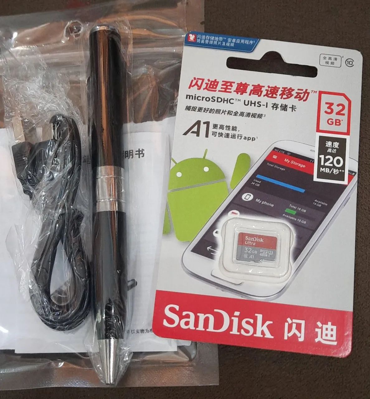 Caneta Espiã com Câmera HD - Grava Vídeos e Fotos