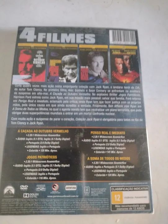 Box Dvd Coleção Jack Ryan - 4 filmes - Foto 2