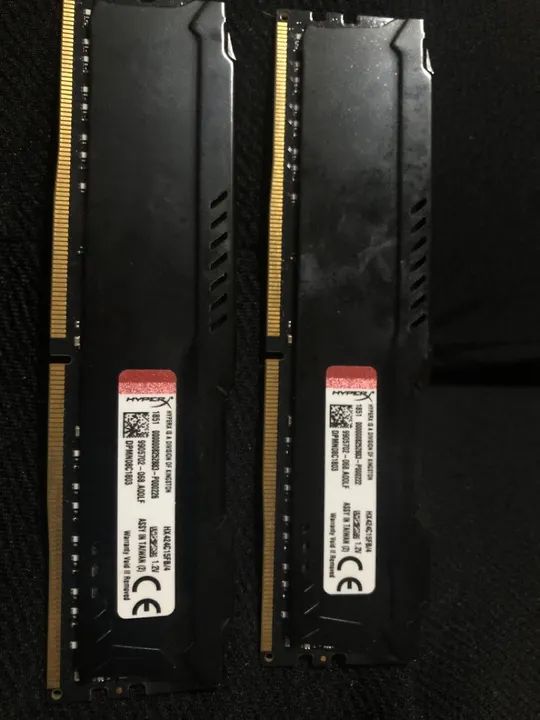 2 Memórias RAM HyperX Fury DDR4 4GB ORIGINAL Kingston - Foto 2