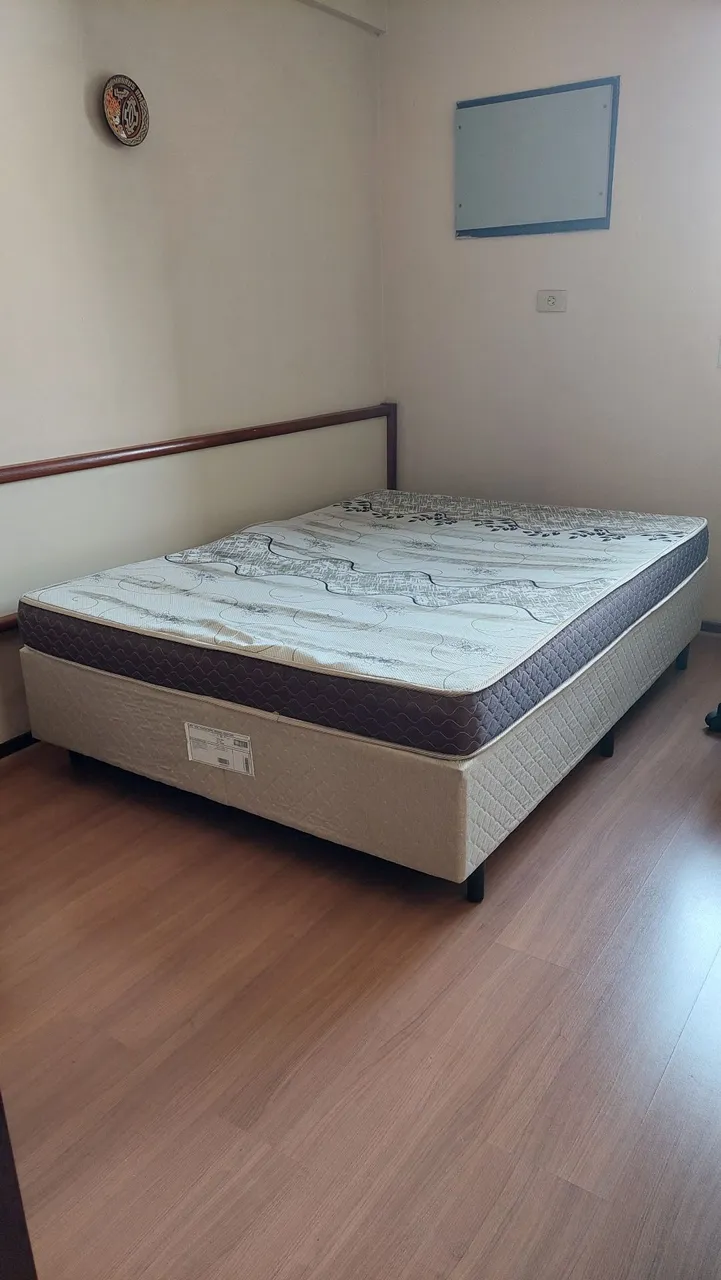 Cama Box Casal + Colchão Casal Confortável
