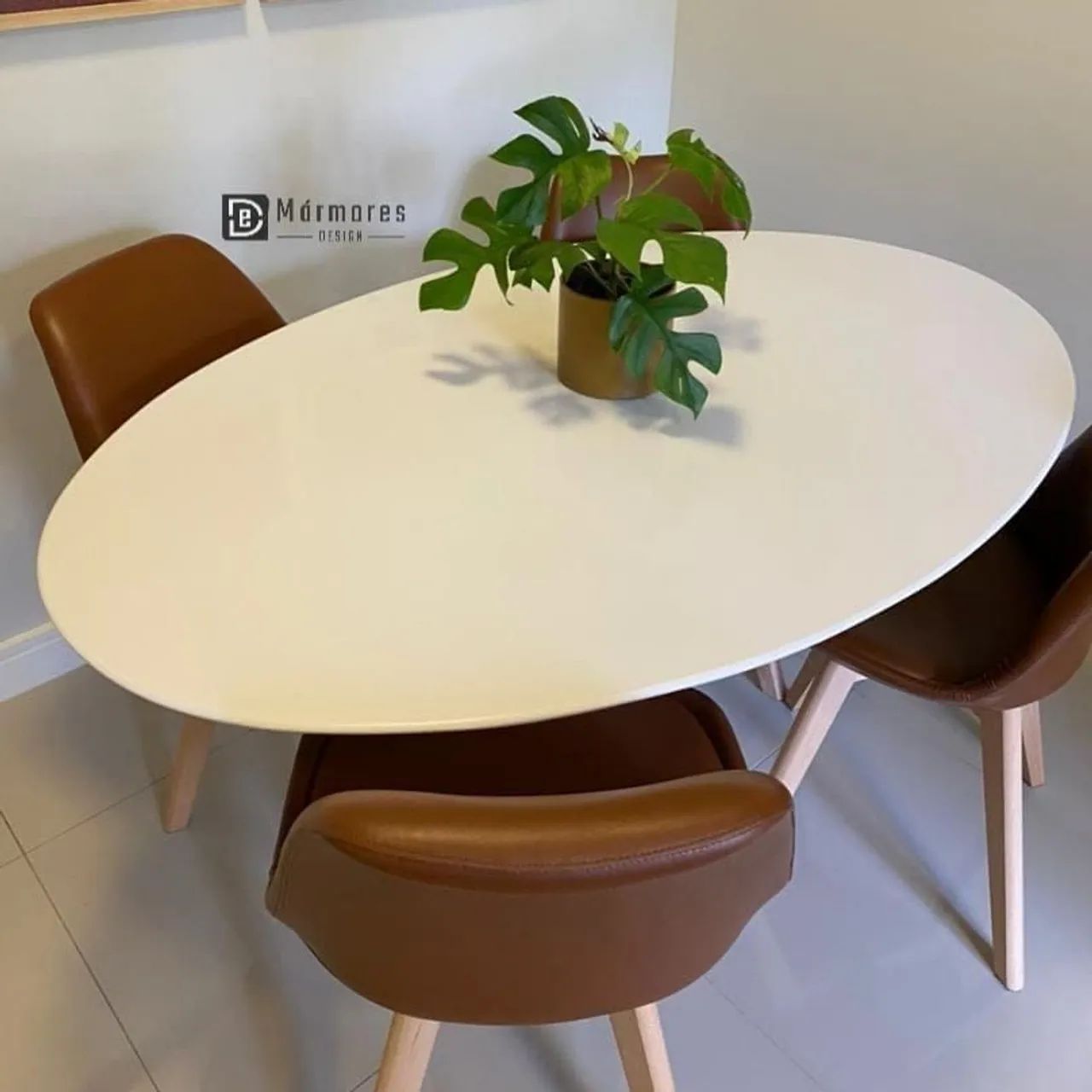 Mesa saarinen mármore branco prime - Foto 4