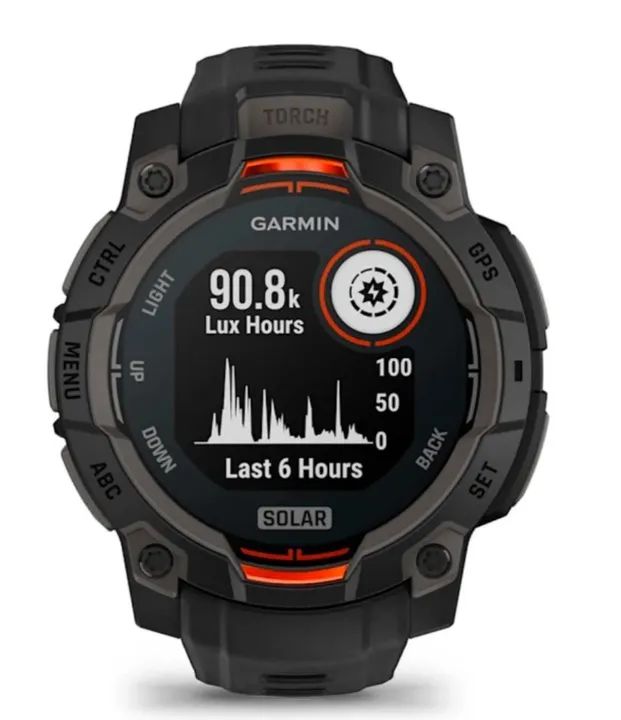 Relógio Garmin Instinct 3 45mm SOLAR- Preto 010-02934-00 (Novos/Lacrados)  - Foto 3