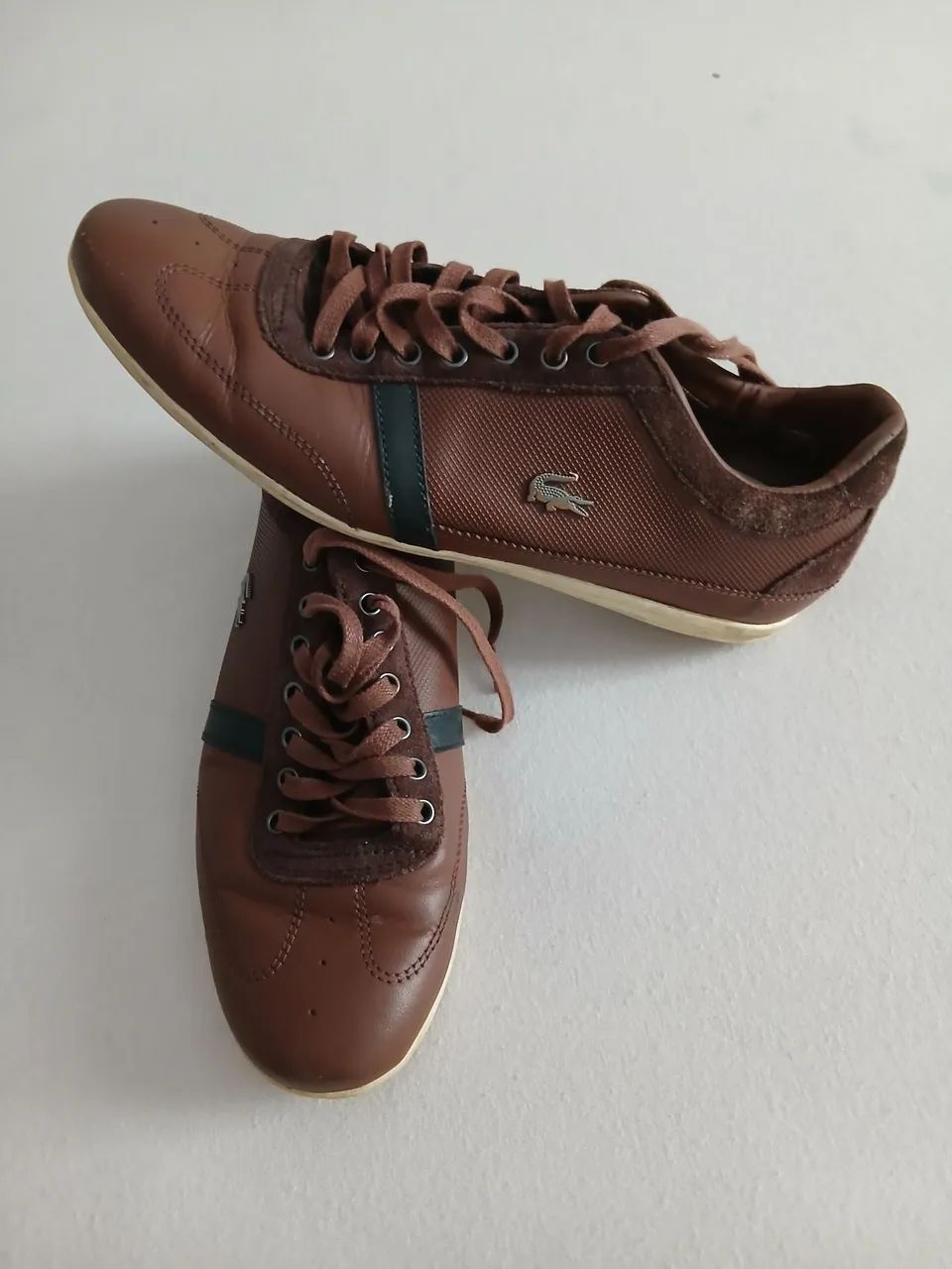 Tênis lacoste original marrom couro N40 - Foto 2