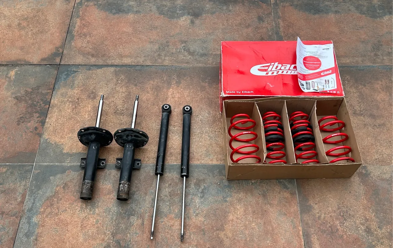 Molas Eibach Sportline para VW polo / virtus 2017-2026 + amortecedores trabalhados