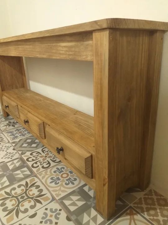 Rack rustico de madeira - Foto 5